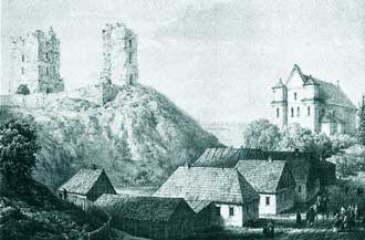 Aber die Kirche steht wie einst am Fuяe eines steilen Berges, wo ein prachtvolles Schloя gebaut wurde